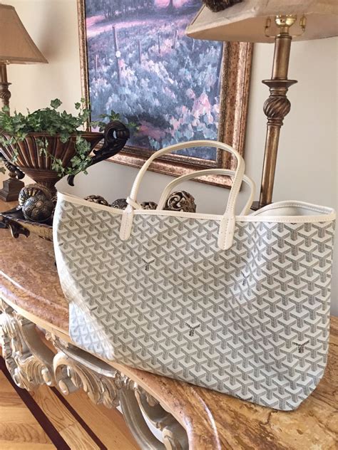 white goyard tote bag|inside goyard tote.